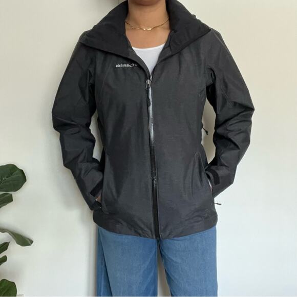 Columbia Interchange 3-in-1 Weatherproof Jacket Shell Small Dark Gray Omni-Tech - Picture 1 of 16